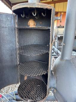 Custom Smoker on Trailer - Trailer Comes with Bill of Sale