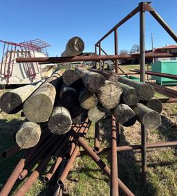 Lot of Misc. Pressure Treated Poles