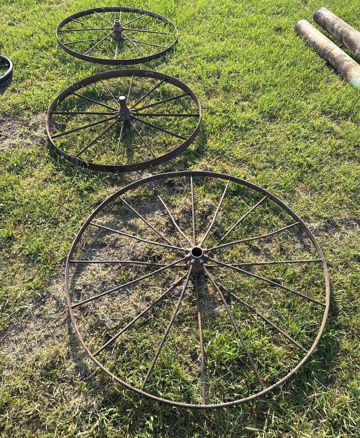 Set of 3 Wagon Wheels