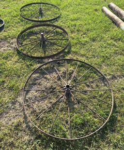 Set of 3 Wagon Wheels