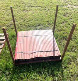 Lot of 1x1 Square Tubing - Rack Included - Approx.116 pieces just under 33 inches each