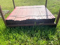 Lot of 1x1 Square Tubing - Rack Included - Approx.116 pieces just under 33 inches each