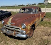 1951 Chevrolet 4 DR Fleetline - No Motor or Transmission - Comes with Parts Only Bill of Sale