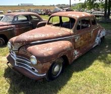 1946 Plymouth Coupe Deluxe - Has Motor - Comes with Parts Only Bill of Sale
