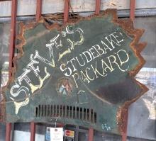 Steves Studebaker Packard Sign