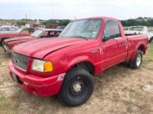 2003 Ford Ranger Pickup - Has Motor and Transmission - Comes with Title