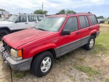 1994 Jeep Grand Cherokee Laredo - Has Motor and Transmission - Comes with Parts Only Bill of Sale