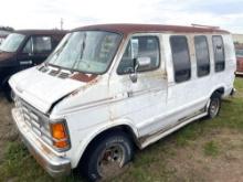 1989 Dodge Ram Van - Has Motor and Transmission - Comes with Parts Only Bill of Sale