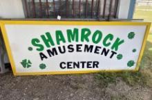 Shamrock Amusement Center Lighted Sign - 4 ft Tall x 10 ft Wide