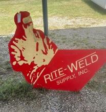 Rite-Weld Supply Plastic Sign