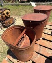 Lot of 3 Massey Ferguson Seed Boxes