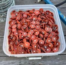 Tub of 1 inch Roofing Nails