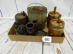CAST STRING DESPENSER, MINI, AND SMALL BARREL