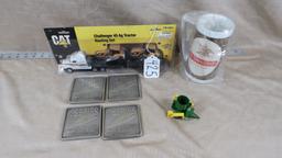 FLAT WITH MISC 1/64 TOYS AND COASTERS