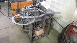 PIPE BENDER ON STAND WITH DIES