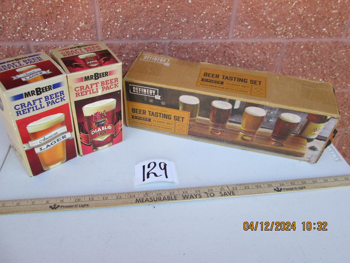 Beer Tasting Kit and 2 Craft Beer Refill Packs