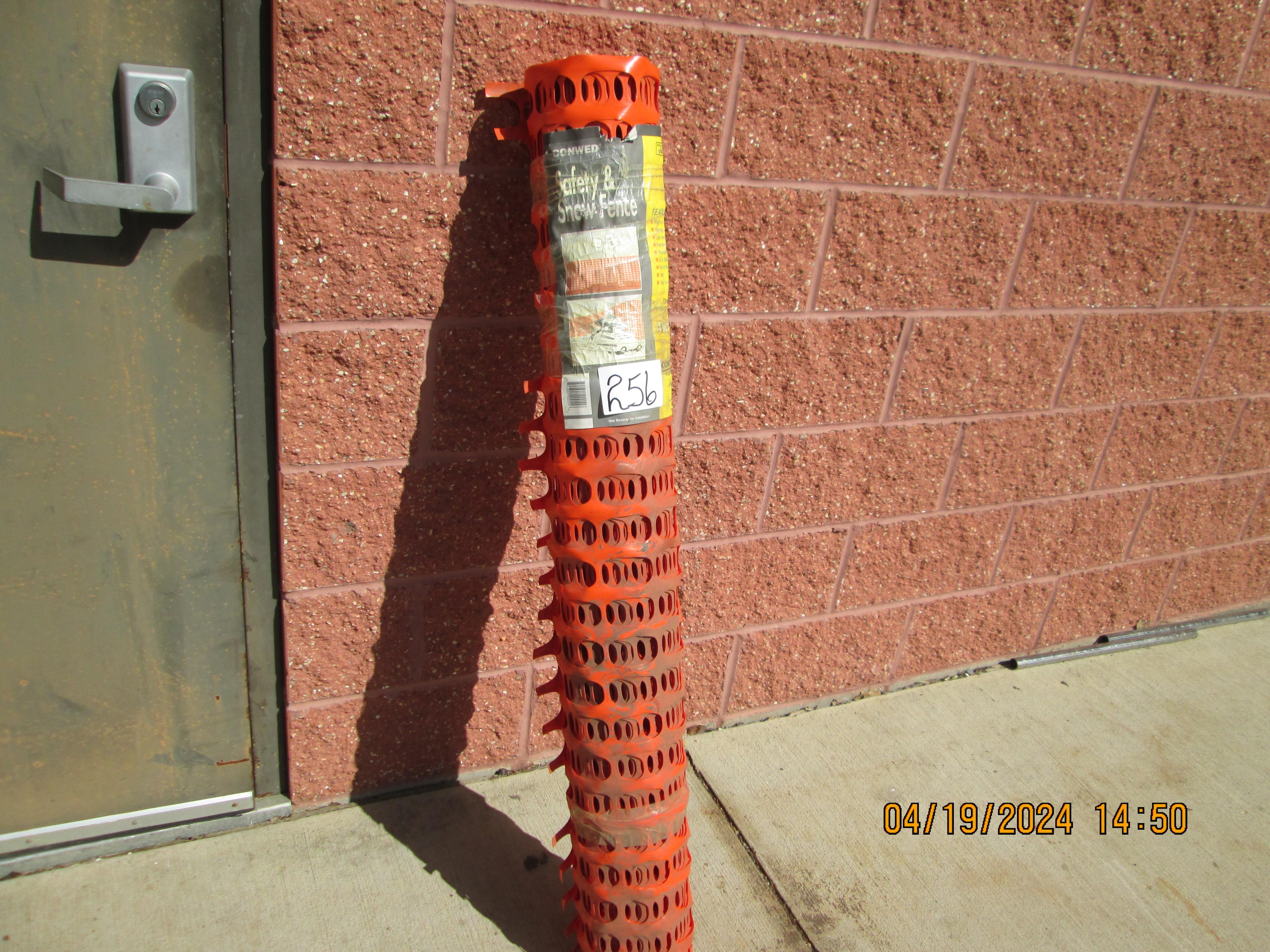 orange plastic snow fence