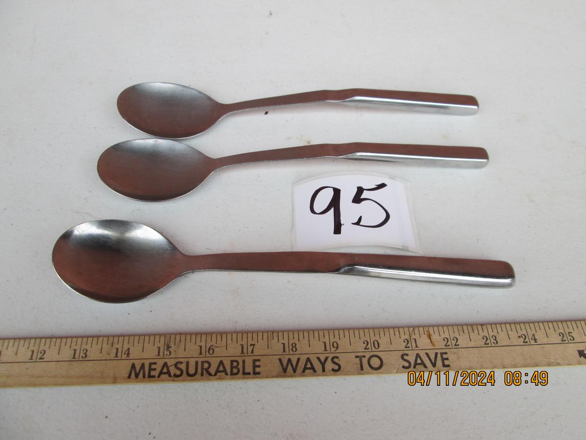 3 12" Stainless Steel Serving Spoons