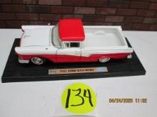Rood Legends Die-Cast 1.24 Scale 1957 Ford Rancharo On stand