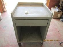 Cambro Work Station with Heavy Casters and Drawer