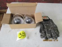 2 New Security Cameras and 2 PRS Camo Gloves