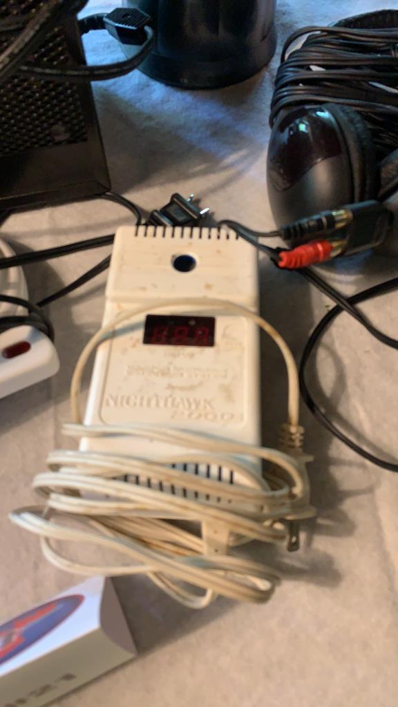Electric heater lights antenna and weather radio carbon monoxide detector