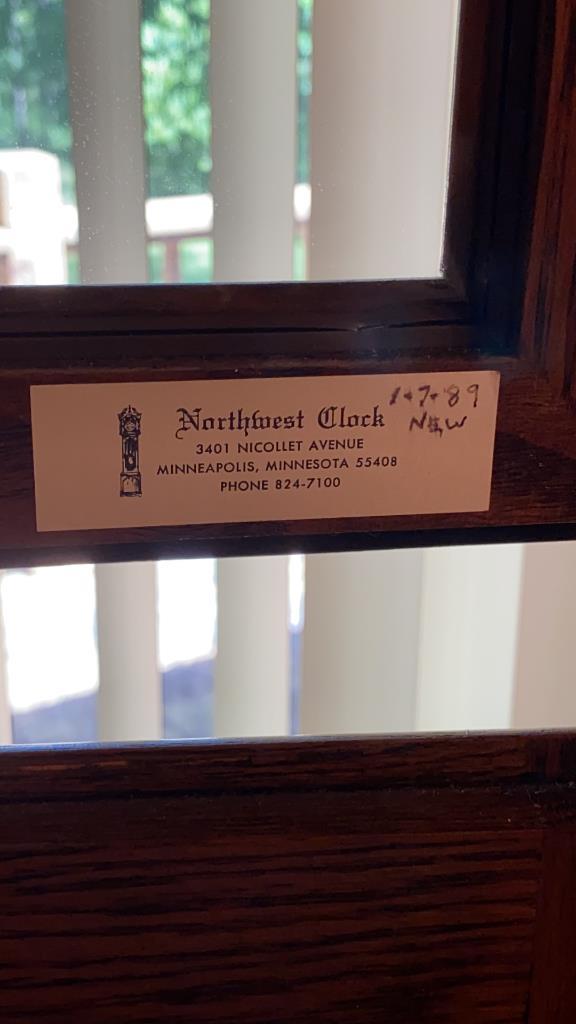 Sligh grandfather clock