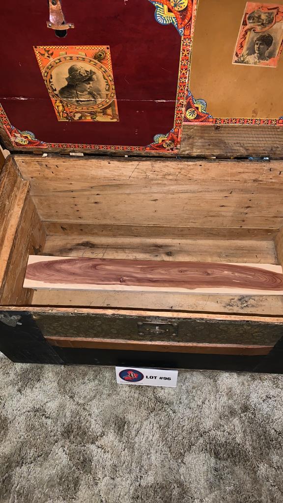 Old chest and standing ashtray