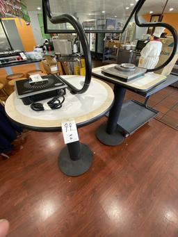 *EACH*LAMINATE STAND-UP 30" ROUND/28"X20" TABLES