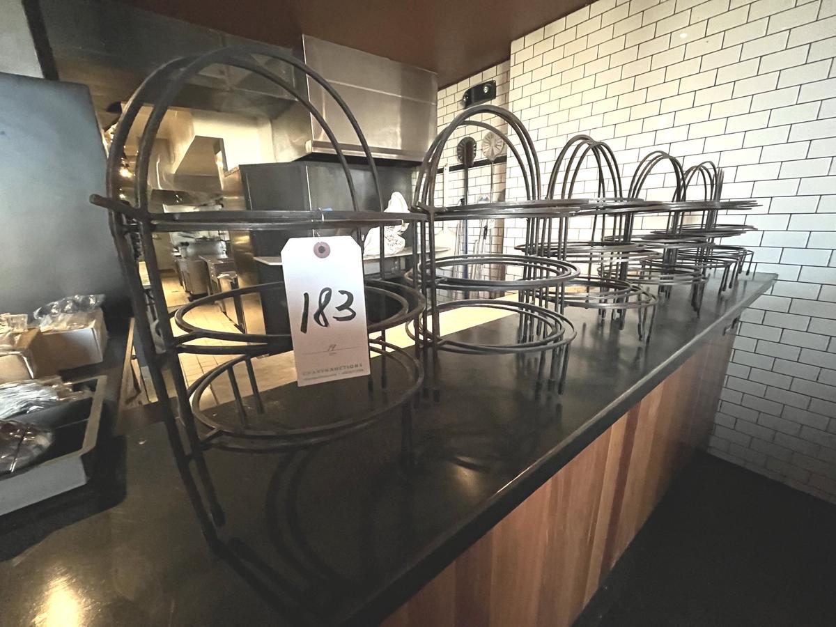 *EACH*WROUGHT-IRON 3-TIER PIZZA TABLE DISPLAYS19