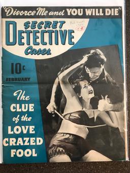 Secret Detective Cases February 1942 Golden Age 2nd issue Vintage