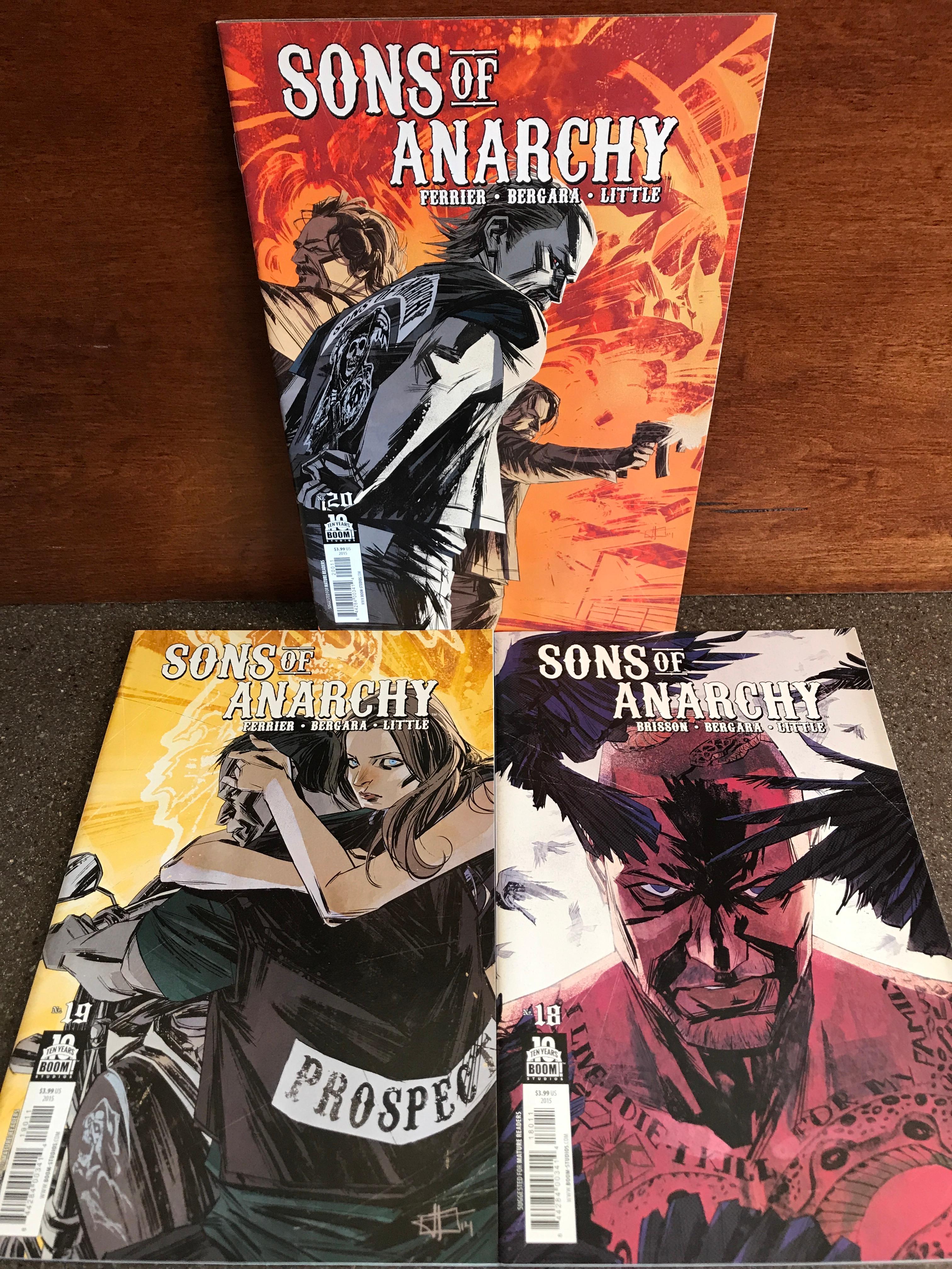 3 Issues Sons of Anarchy Comics #18 - #20 Boom Studios