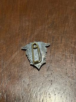 Vintage 1943 Harper Loyalite Pin Shield Red Enamel
