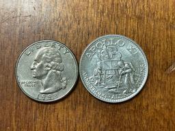 Vintage Commemorative Alluminum Coin NASA Apollo 11 Armstrong Aldrin Collins Man in Space Token
