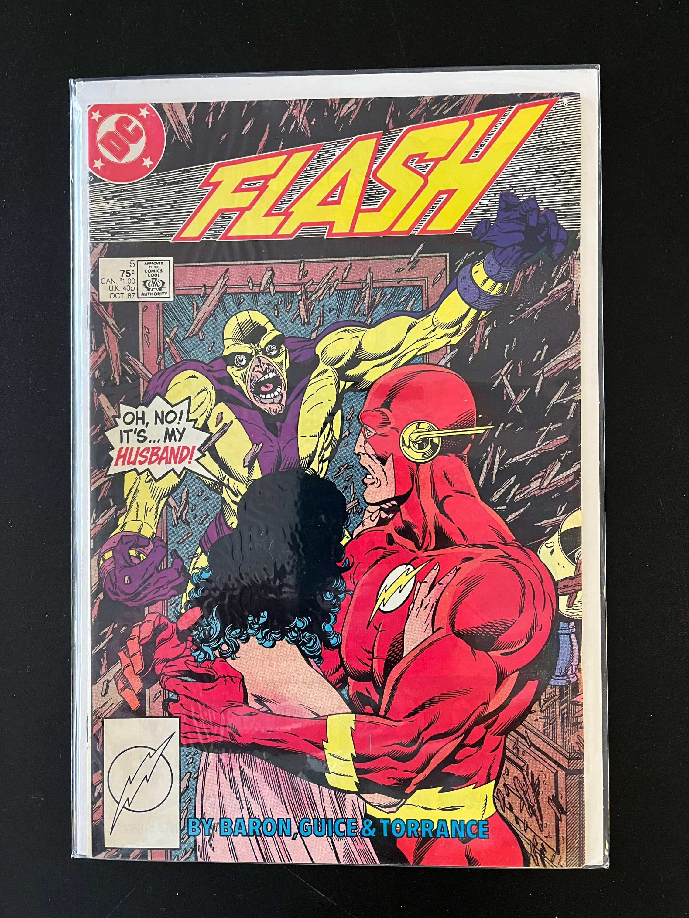 The Flash Comic #5 DC Comics 1987 Copper Age KEY 1st Appearance of Speed McGee