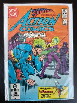 Action Comics #532 DC Comics 1982 Bronze Age Superman 60 Cents Plus the Atom!