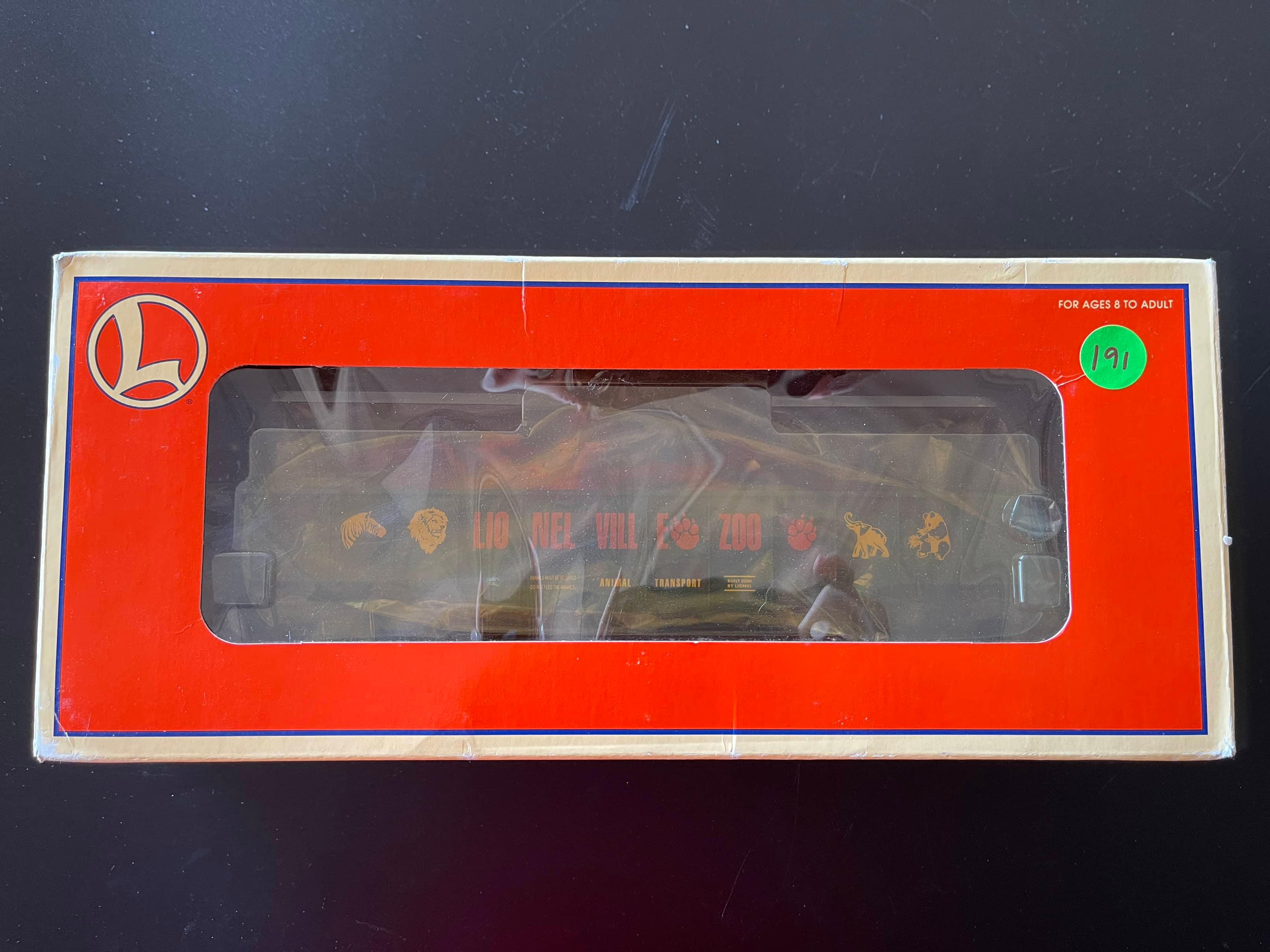 Model Railroad Lionel Lionelville Zoo Gondola w 6 Zoo Animals 6-19476 NIB