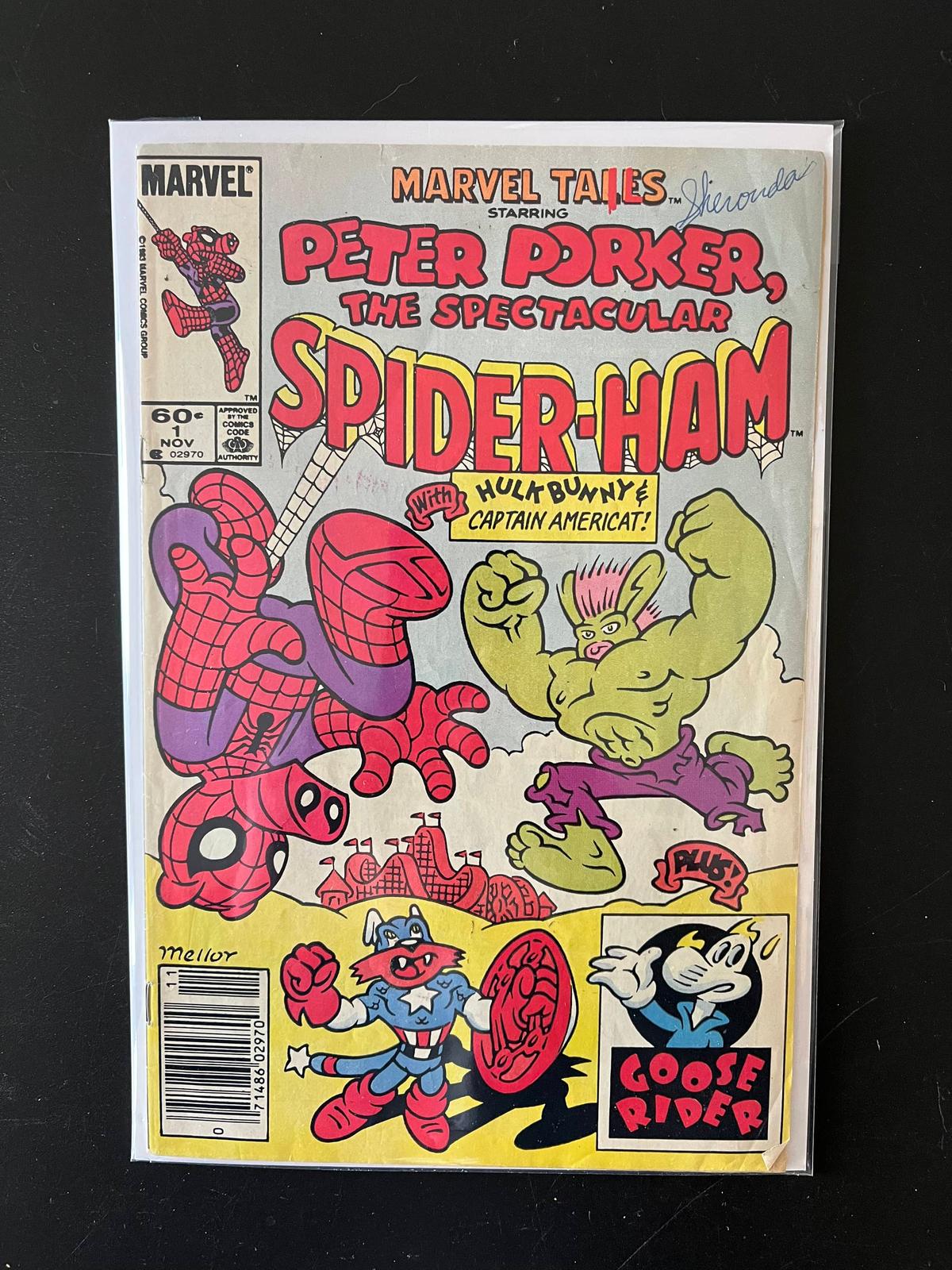 Marvel Tails Comic #1 Peter Porker The Spectacular Spider Ham KEY 1st Appearance of Peter Porker 1st