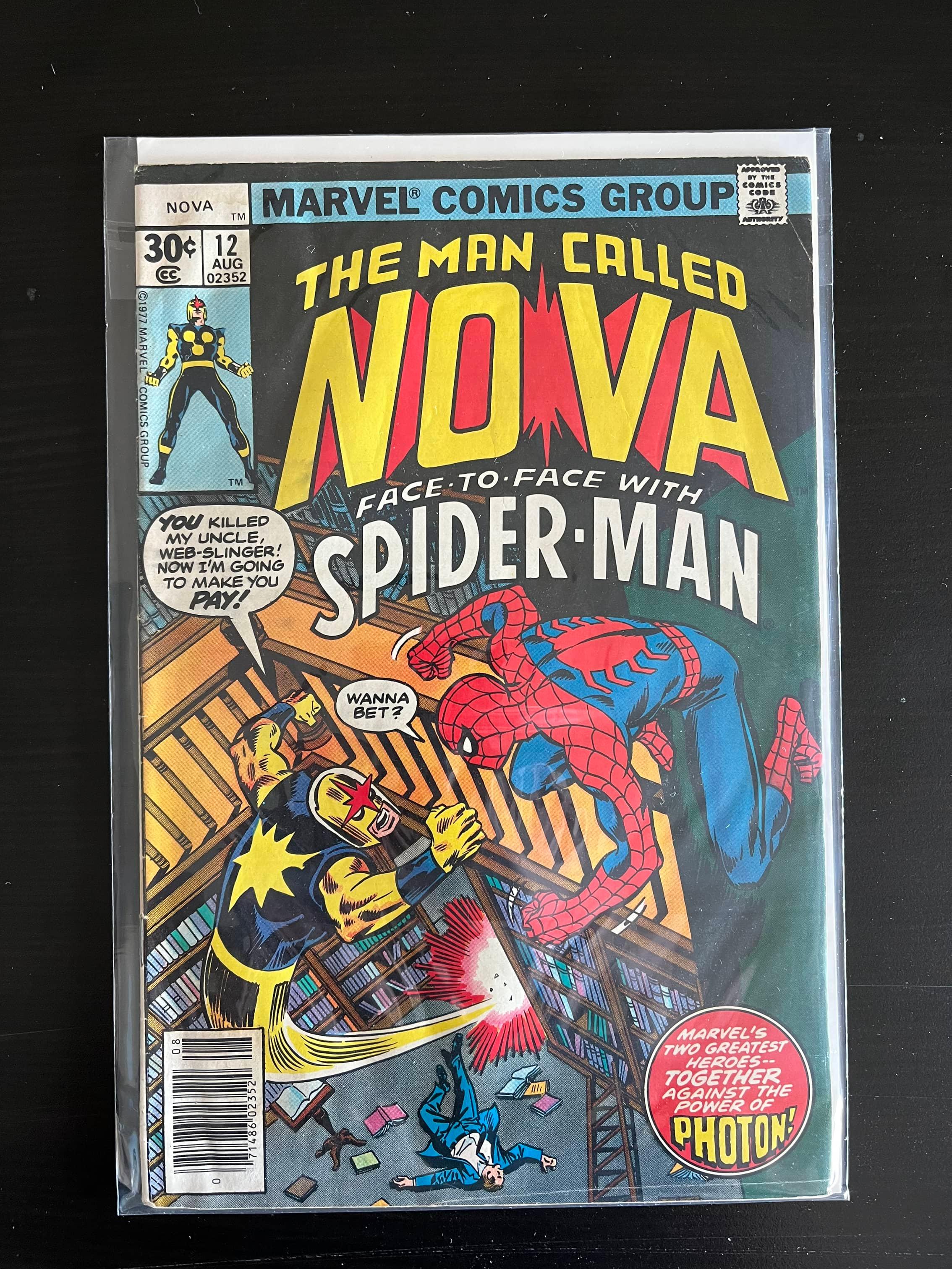 Man Called NOVA Comics #12 Marvel 1977 Bronze Age 30 Cents Key 1sy Appearance of Photon