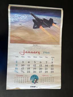 1966 TRW Airplane Calendar