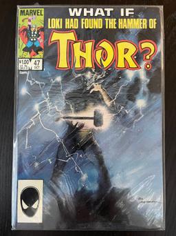 What if Loki Had Found the Hammer of Thor? Comic #47 Marvel Key Cover art by Bill Sienkiewicz