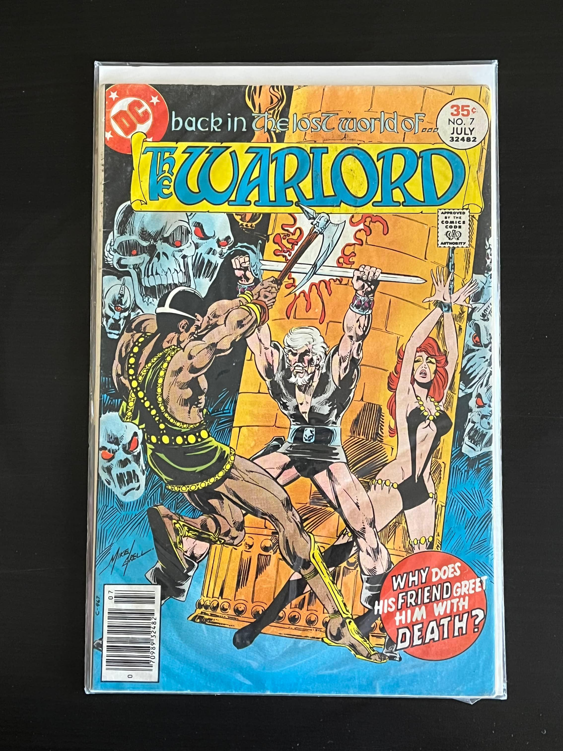 The Warlord DC Comic #7 Bronze Age 1977 Key Origin of Machiste