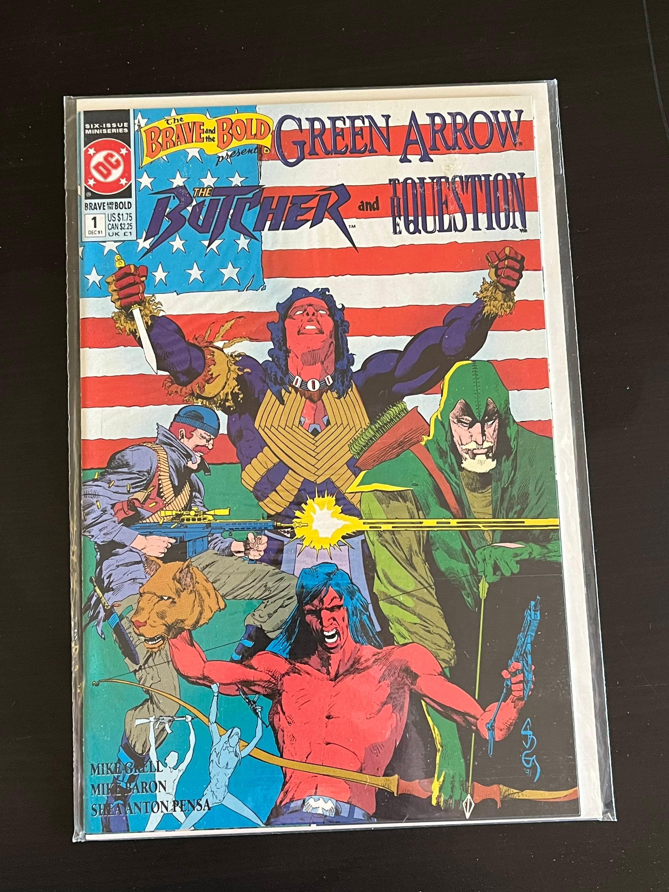 The Brave and the Bold presents the Butcher and the Question DC Comic #1 1991 Green Arrow
