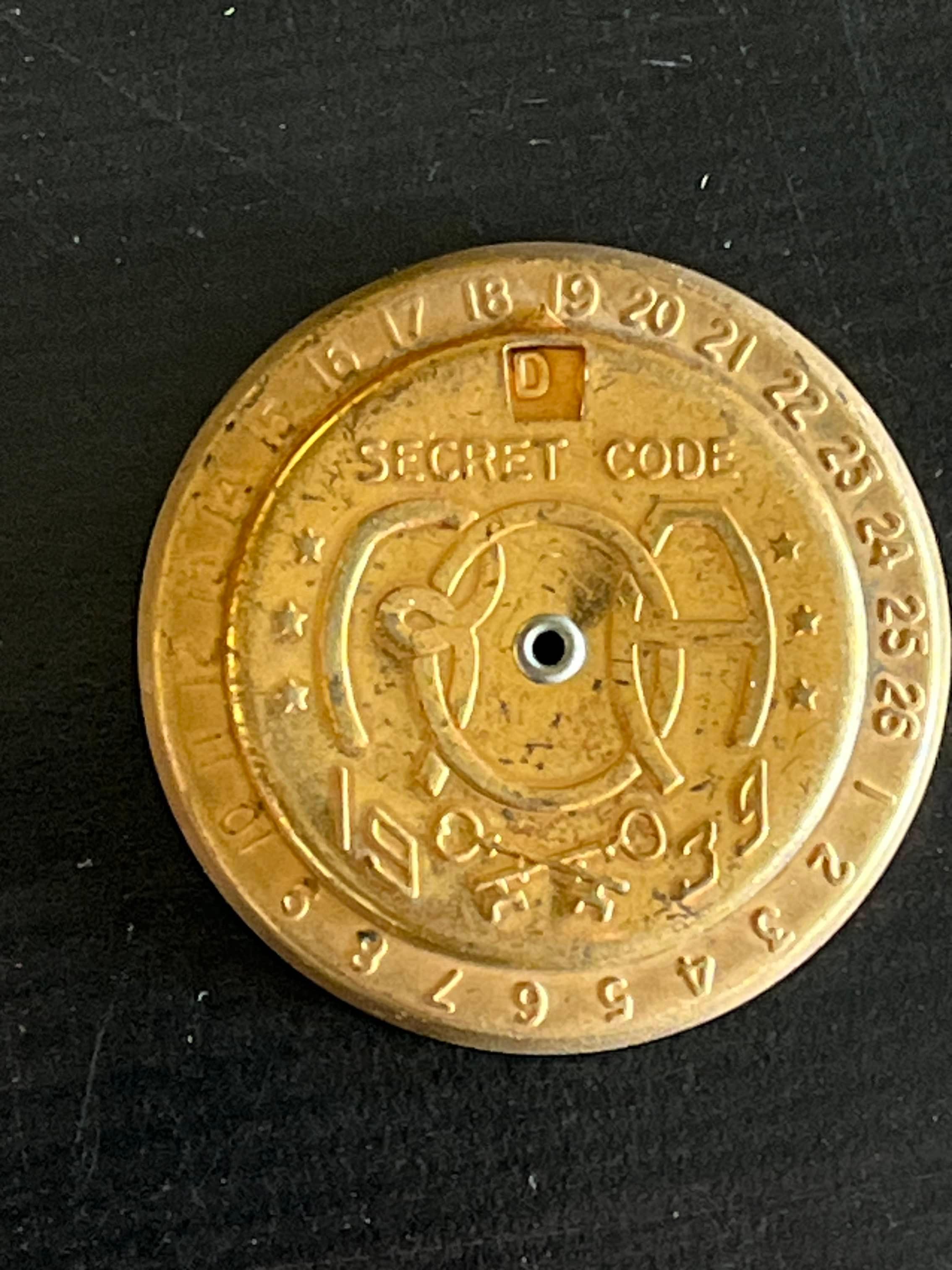 1939 Radio Little Orphan Annie Decoder Badge