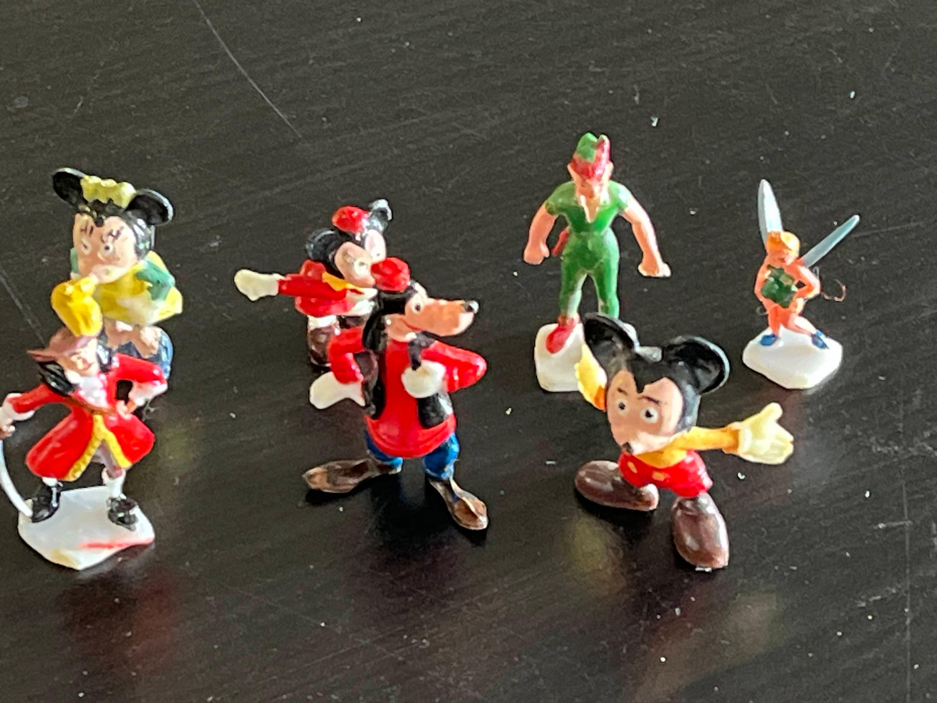 (7) 1960's Disney Character Marx Disneykins Figures