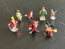 (7) 1960's Disney Character Marx Disneykins Figures