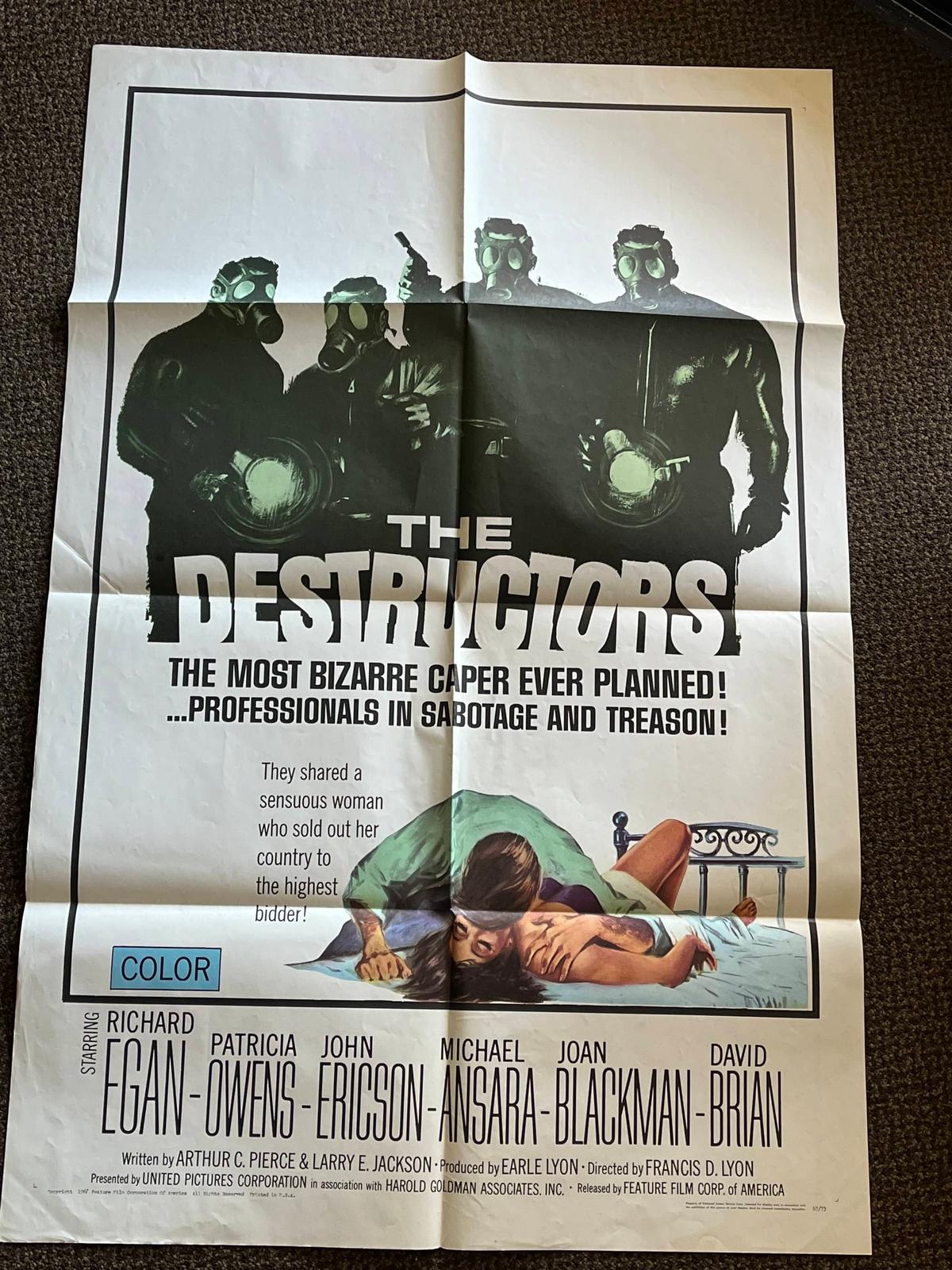 The Destructors 1967 1-Sheet