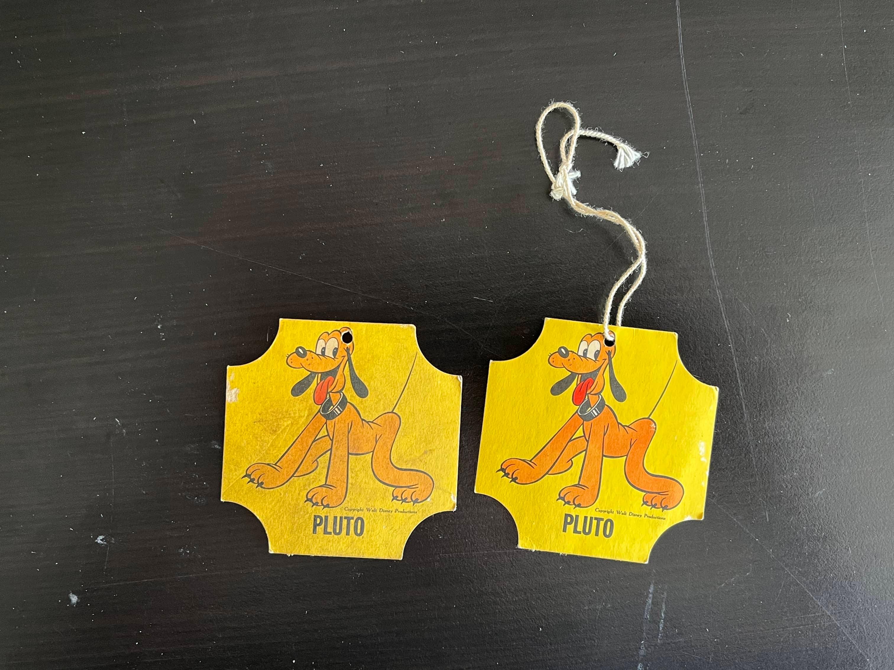 (2) Vintage Disney Pluto Bread Premium Cards