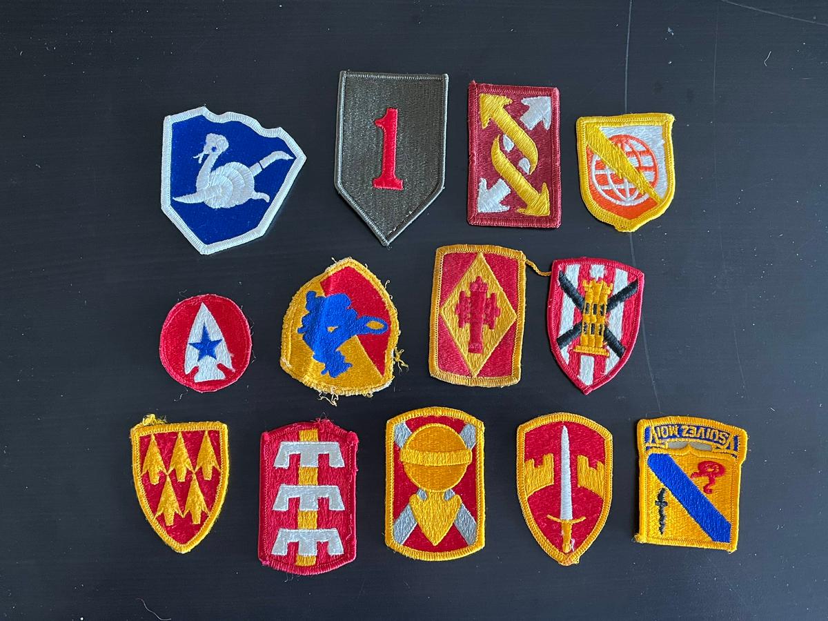 (13) Vintage Post WWII U.S. Army Unit Patches