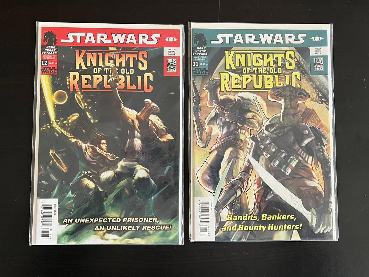 2 Issues Star Wars Knights of the Old Republic Comic #11 & #12 Dark Horse Lucas Books